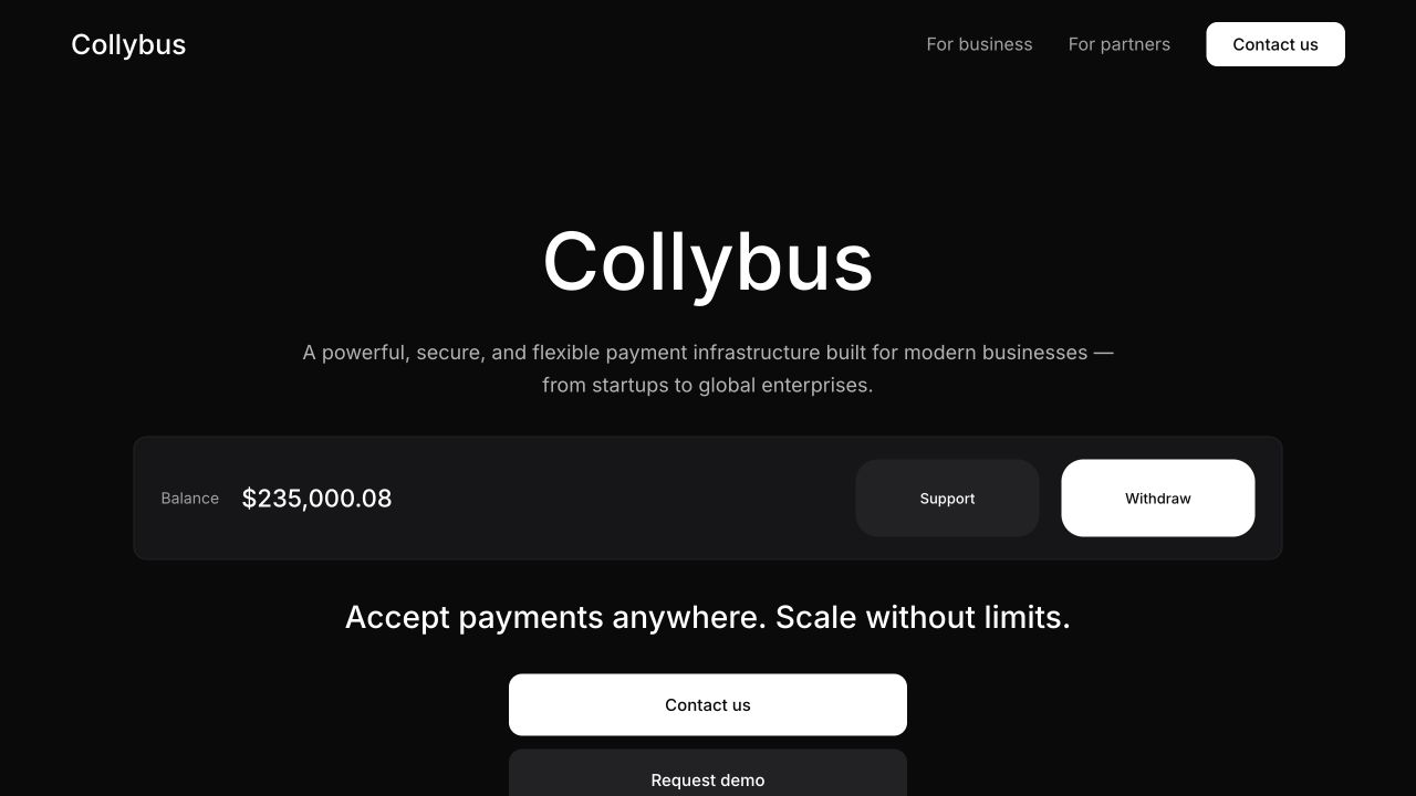 Главная страница проекта Collybus